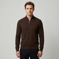 100% Merino Wool Half-Zip Sweater