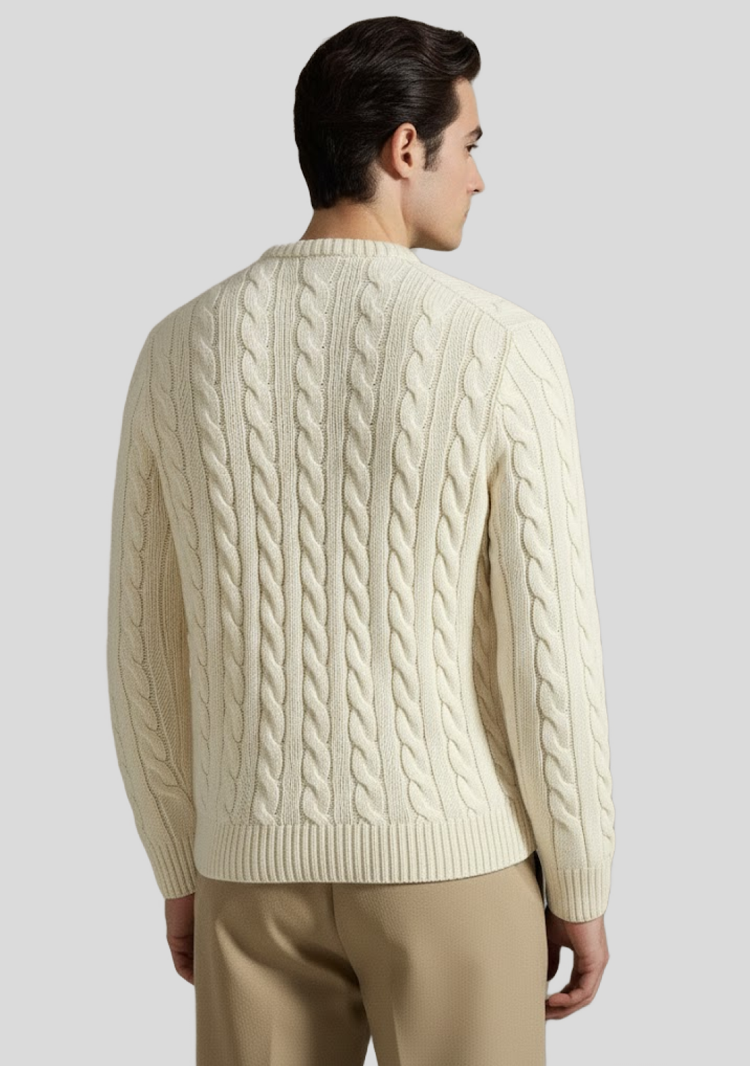 Pure Cashmere Cable-Knit Sweater