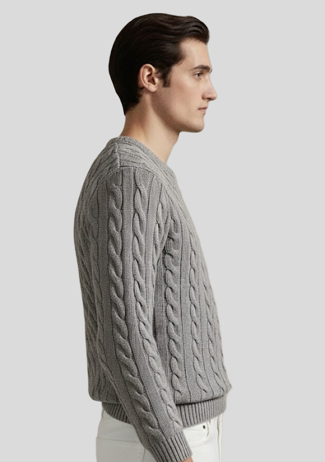 Pure Cashmere Cable-Knit Sweater