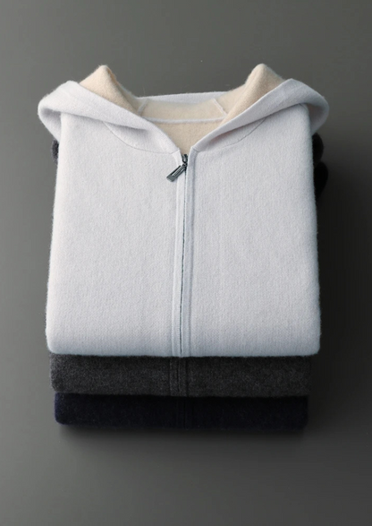 PREMIUM CASHMERE ZIPPER HOODIE