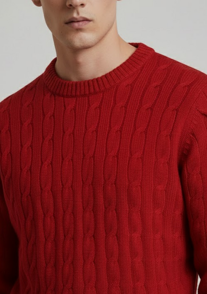 Pure Cashmere Cable-Knit Sweater