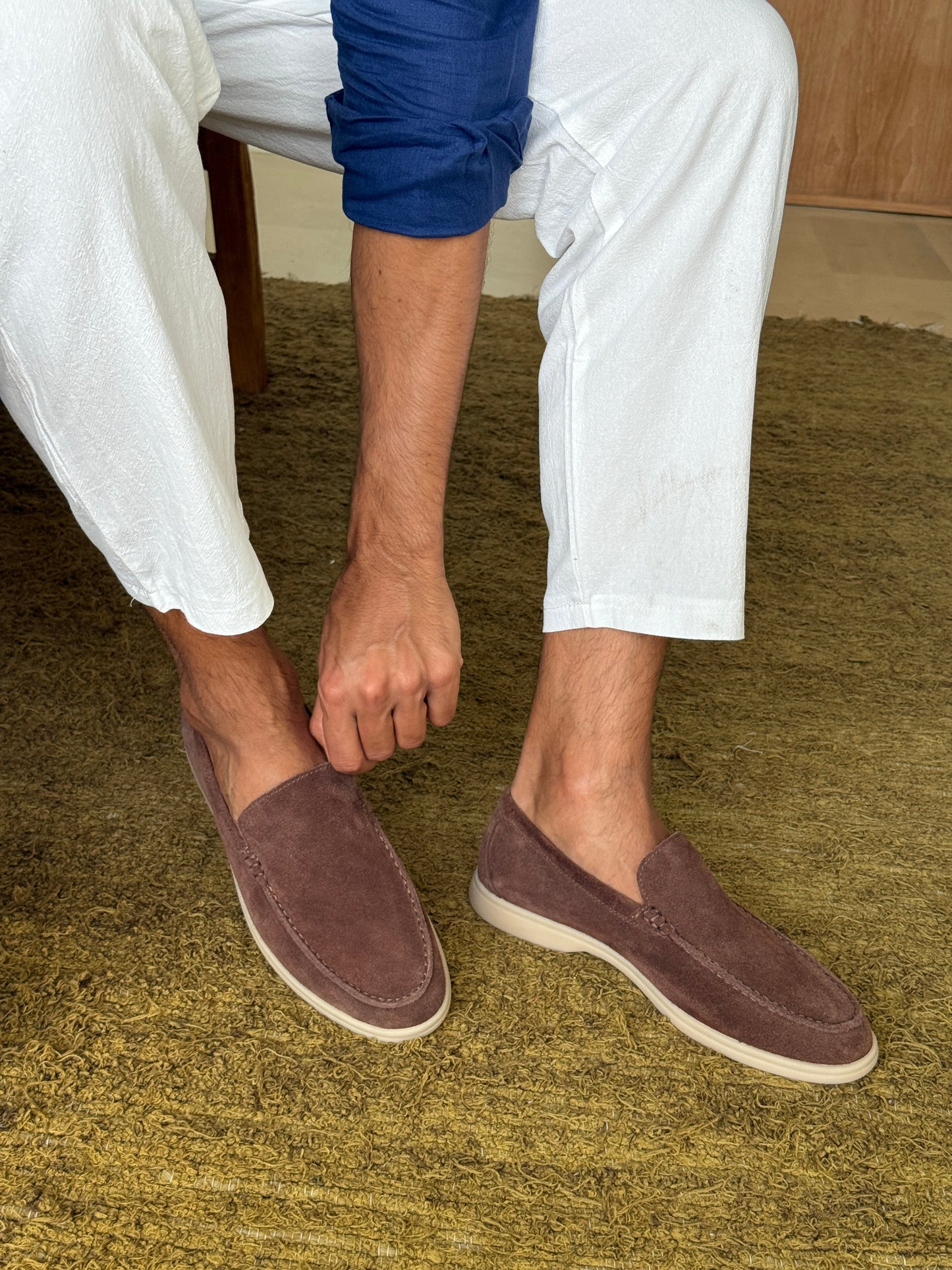 MONACO Old Money Suede Loafers