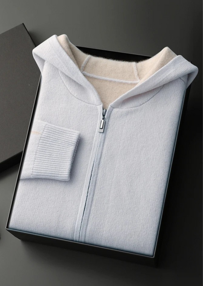 PREMIUM CASHMERE ZIPPER HOODIE