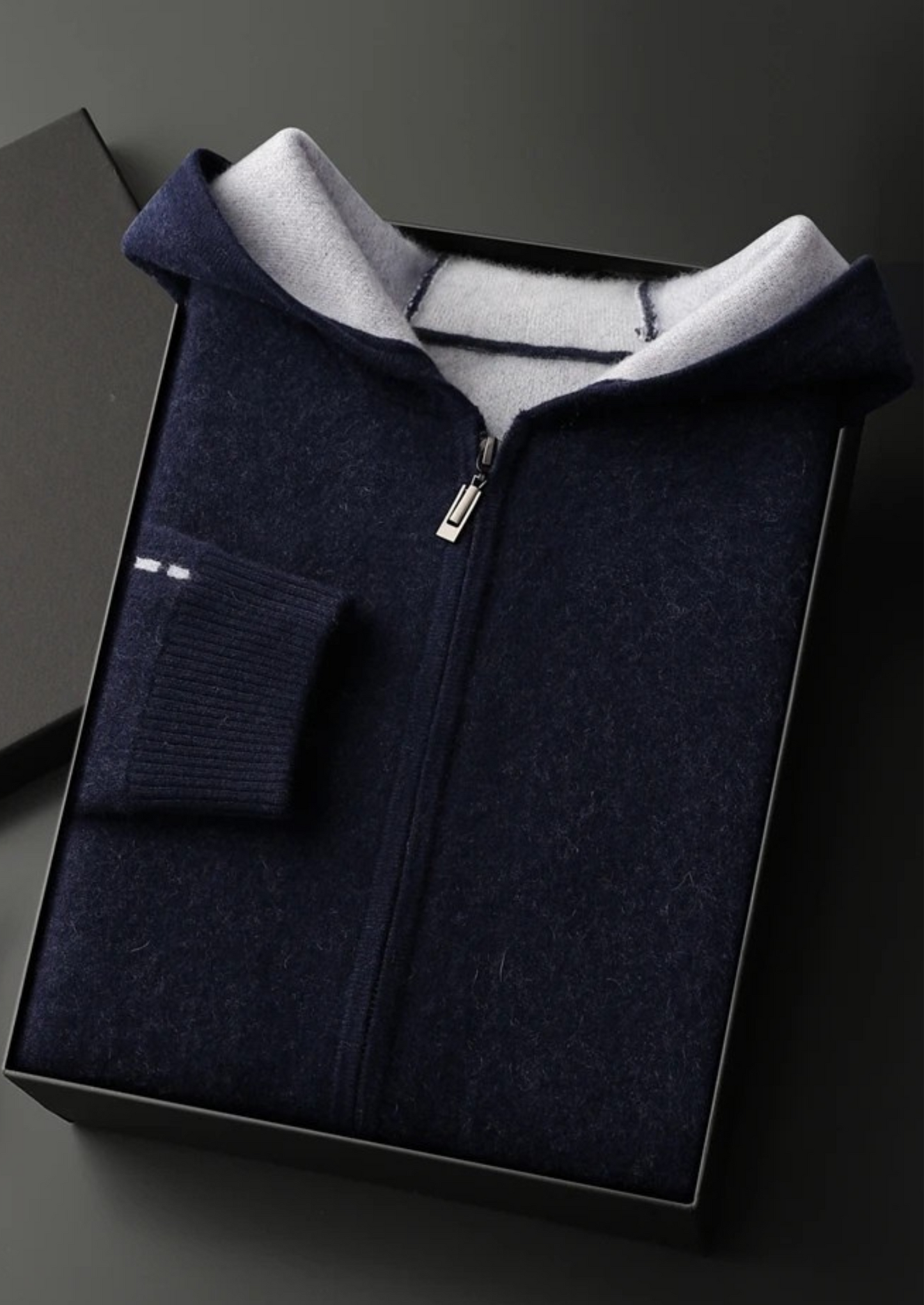 PREMIUM CASHMERE ZIPPER HOODIE