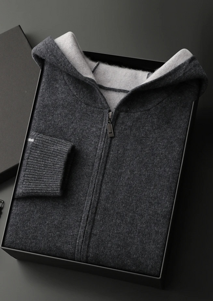 PREMIUM CASHMERE ZIPPER HOODIE