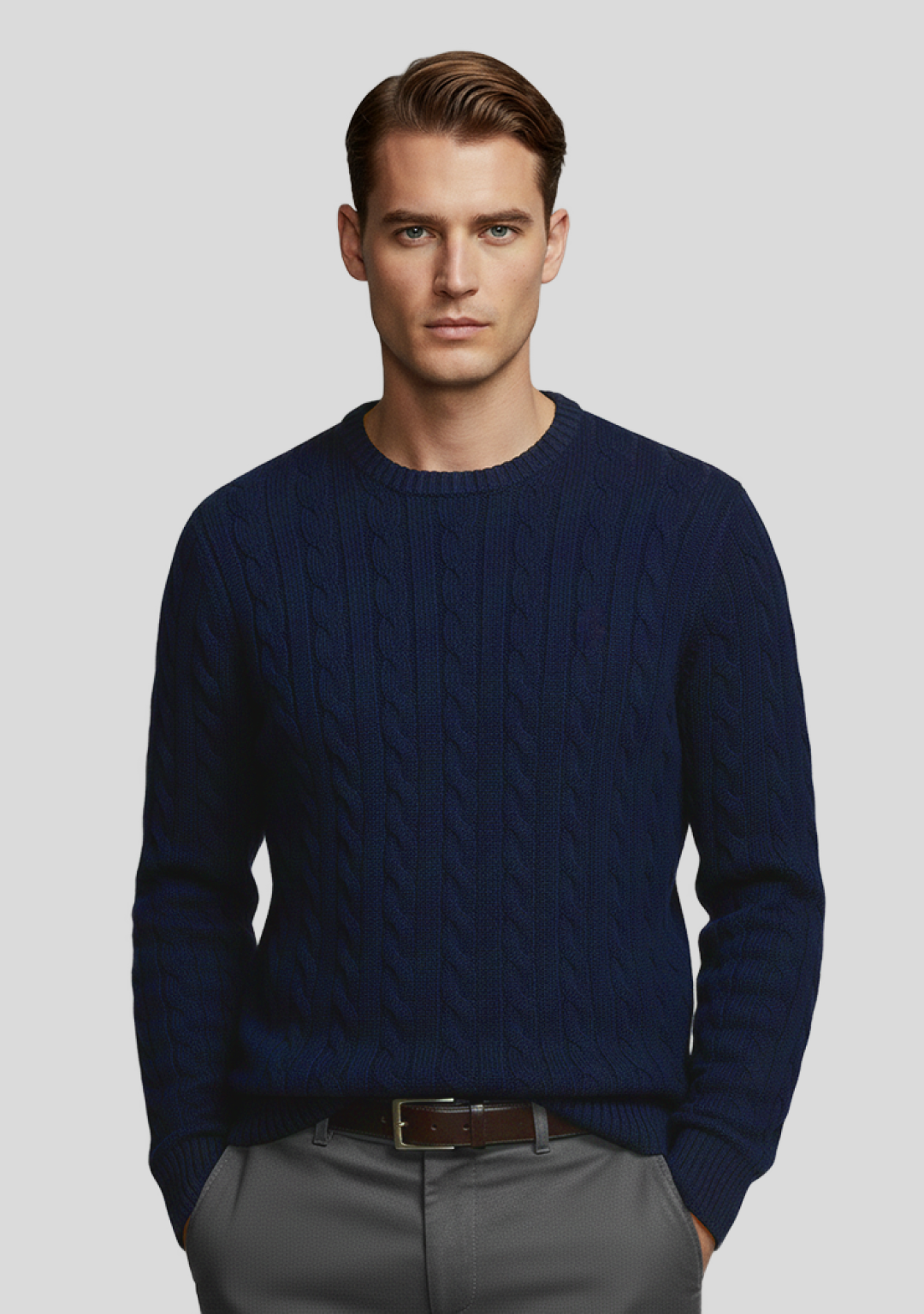 Pure Cashmere Cable-Knit Sweater