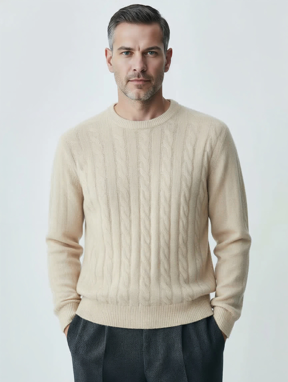 Cashmere Cable-Knit Sweater