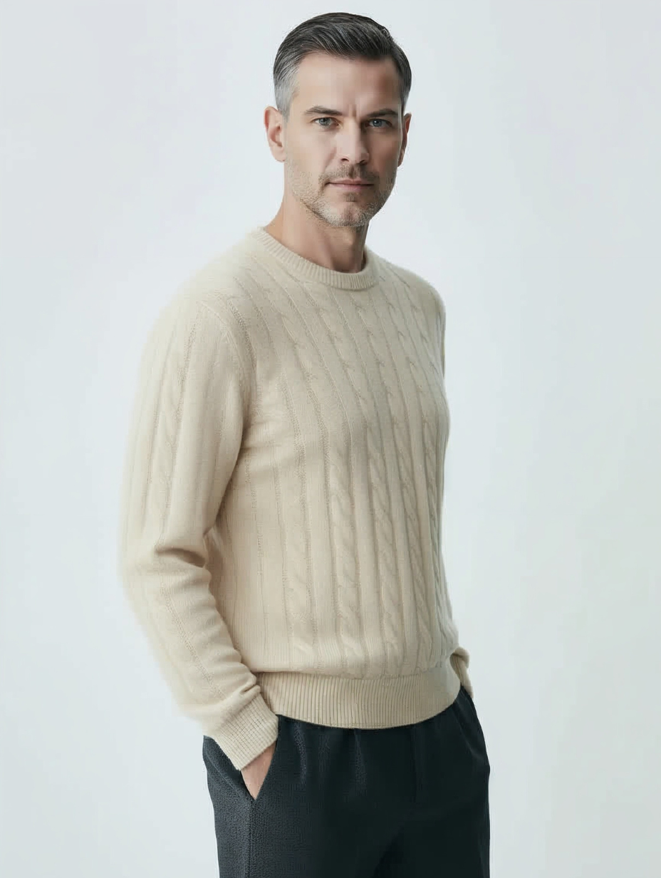 Cashmere Cable-Knit Sweater