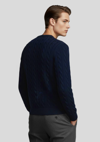Pure Cashmere Cable-Knit Sweater