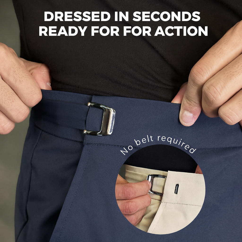 Slim Fit Stretch Pants for Men