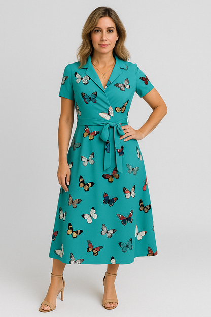 Ava - Rainbow Striped Maxi Dress