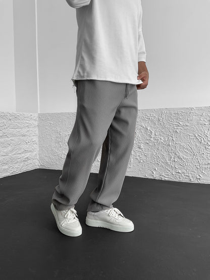 Ribbed Relaxed Fit Trousers