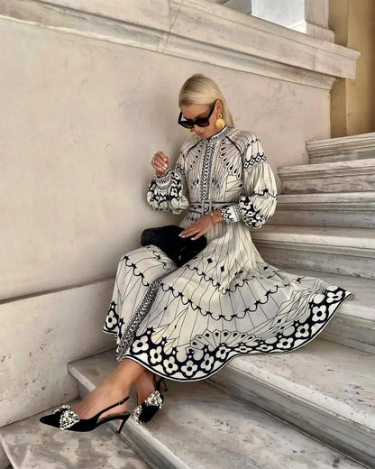 Rosie™ - Belted Elegant Dress