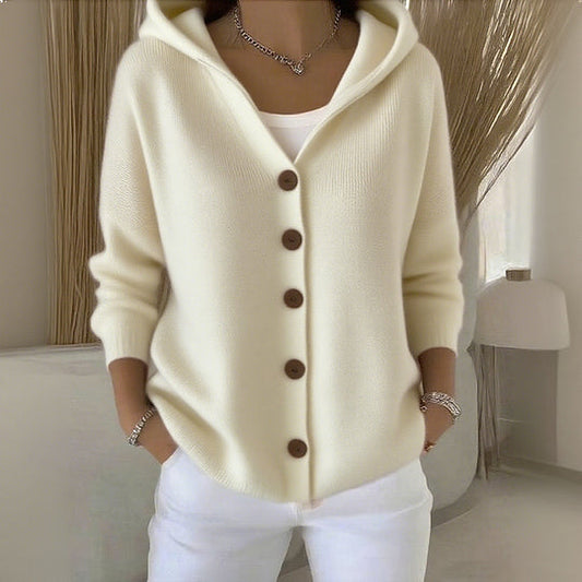 Hooded Knit Cardigan "Aurora"
