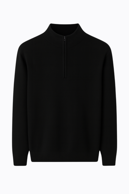 100% Merino Wool Half-Zip Sweater