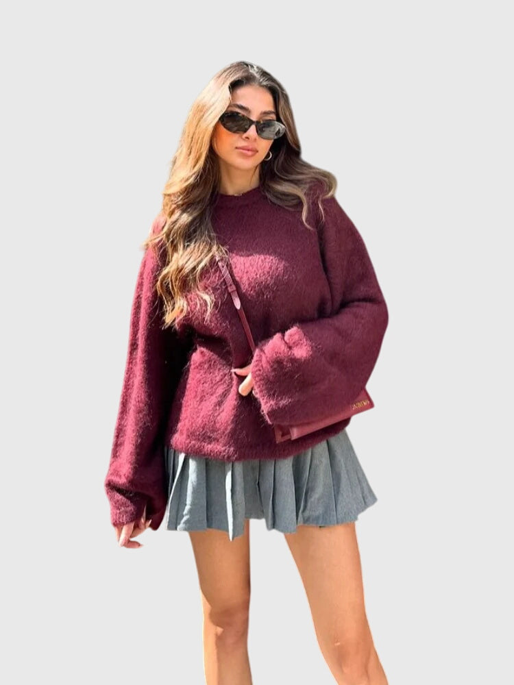 Adrianna | Stylish Fluffy Sweater
